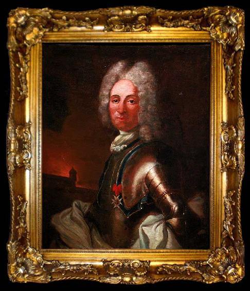 framed  unknow artist Jacques Tarade (1640-1722), director of the fortifications in Alsace from 1693 to 1713, ta009-2